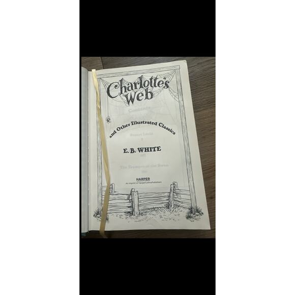 Charlotte's Web and Other Illustrated Classics Leather Bound E B White EUC - Picture 6 of 16